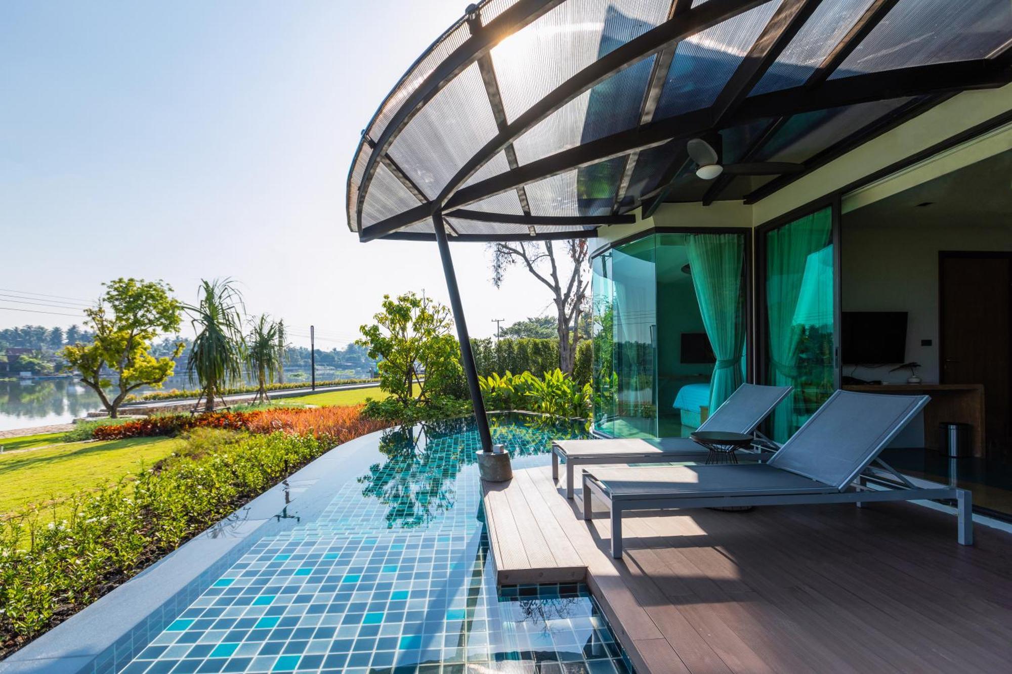 Na Tree Tara Riverside Resort Amphawa Damnoensaduak Oda fotoğraf